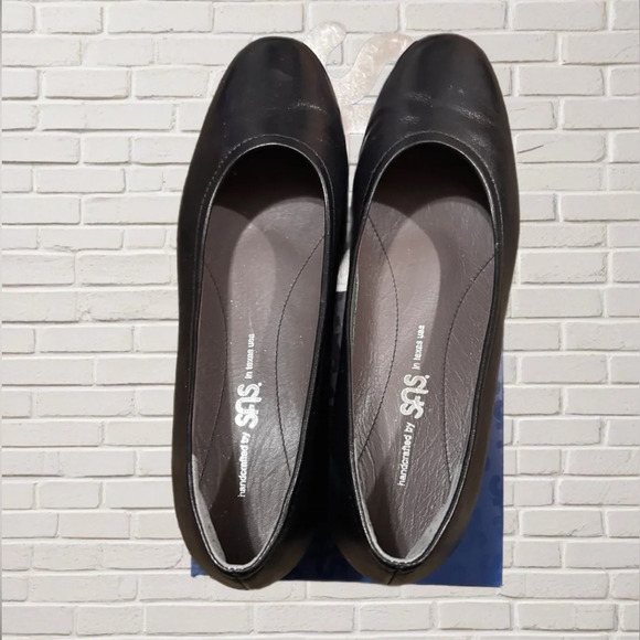 SAS Running Late-X Black Leather Comfort Heels Women’s 7.5 M - Picture 7 of 7